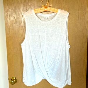 J.Jill linen ruched front top